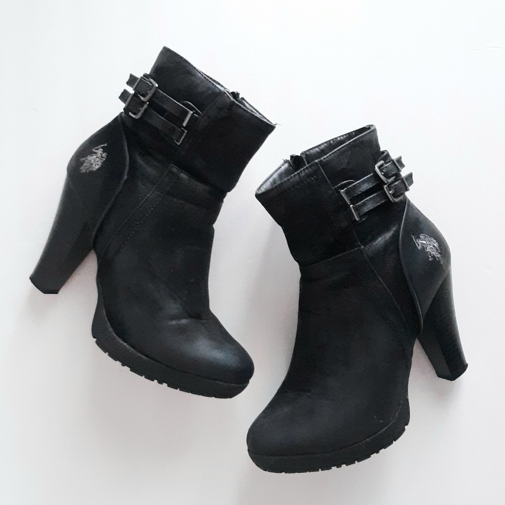 US Polo Assn Heeled Booties 8